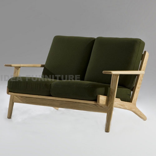 Hans J Wegner Style GE 290 2 Seat Sofa