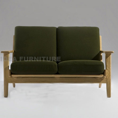 Hans J Wegner Style GE 290 2 Seat Sofa