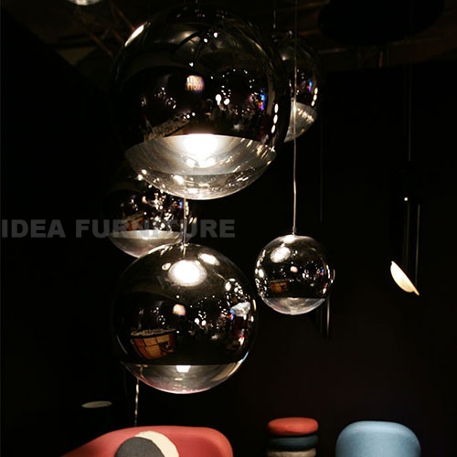 Mirror ball pendant lamp