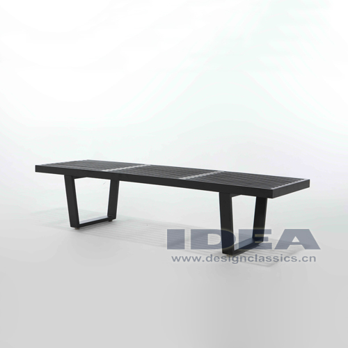 Nelson Platform Bench Black