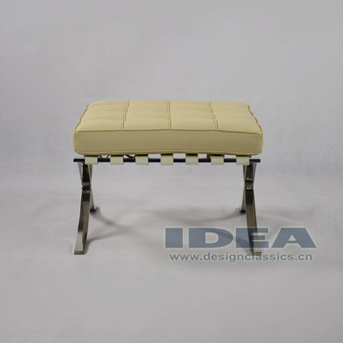 Barcelona Ottoman Cream White