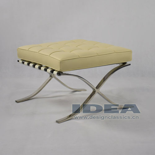 Barcelona Ottoman Cream White