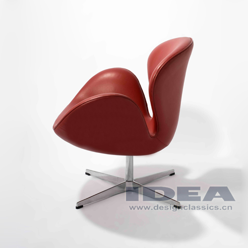 Swan Chair Red Leather