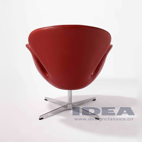 Swan Chair Red Leather