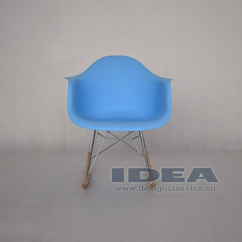 Eames Rocking Armchair Blue