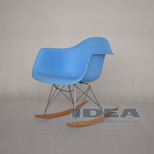 Eames Rocking Armchair Blue