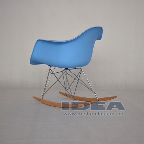 Eames Rocking Armchair Blue