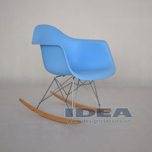 Eames Rocking Armchair Blue