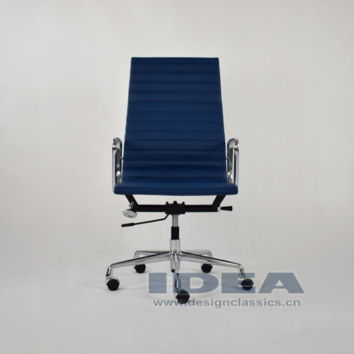 Eames Style Aluminum Office Chair Blue