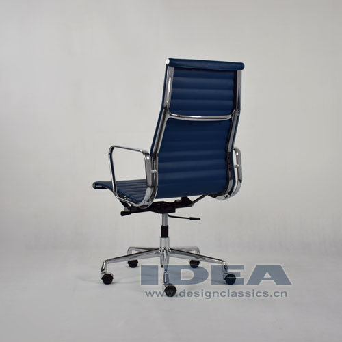 Eames Style Aluminum Office Chair Blue