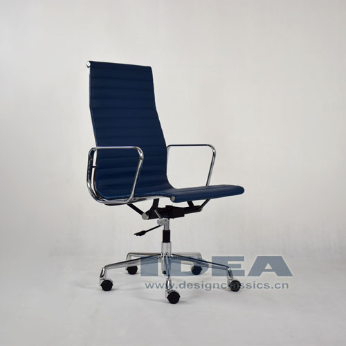 Eames Style Aluminum Office Chair Blue