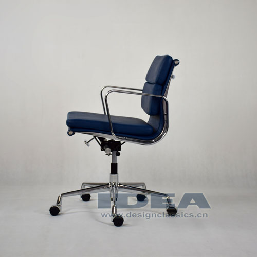 Eames Low Back Softpad Chair Blue