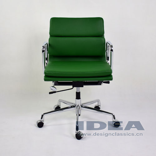 Eames Low Back Softpad Chair Green