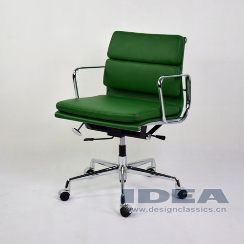 Eames Low Back Softpad Chair Green