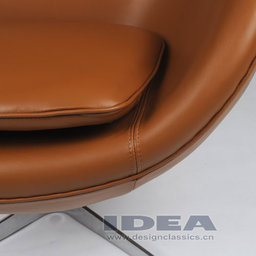 Egg Chair Brown Leather