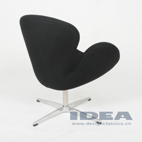 Swan Chair Black Fabric