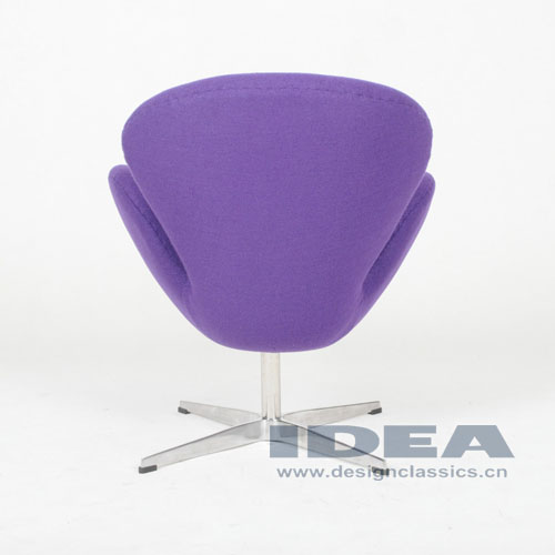 Swan Chair Purple Fabric