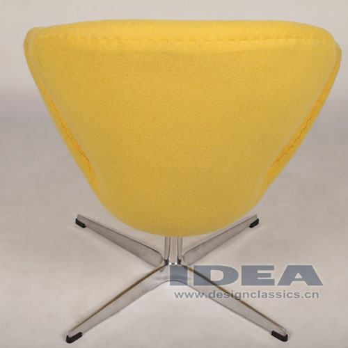 Swan Chair Yellow Fabric