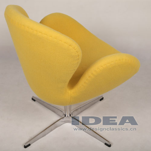 Swan Chair Yellow Fabric