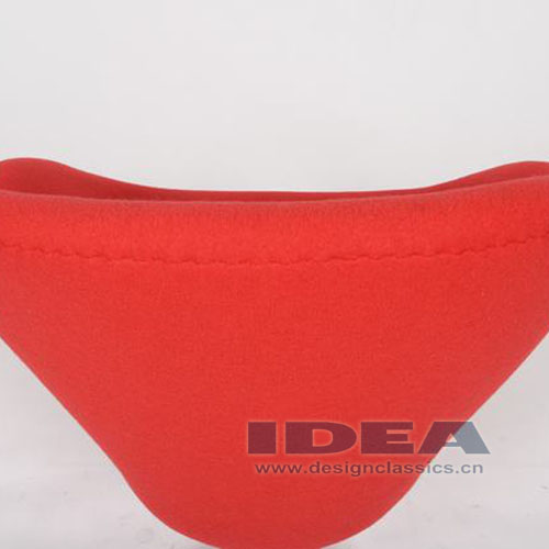 Swan Chair Red Fabric