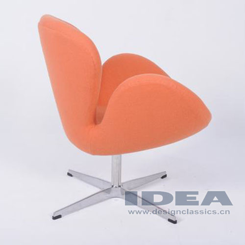 Swan Chair Orange Fabric
