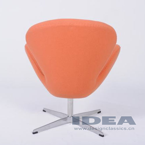 Swan Chair Orange Fabric