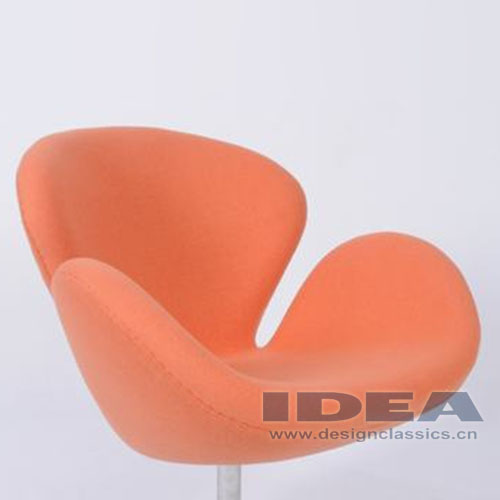 Swan Chair Orange Fabric