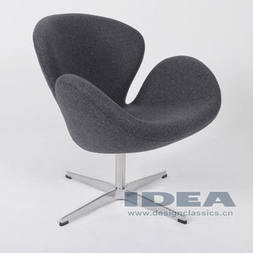 Swan Chair Grey Fabric