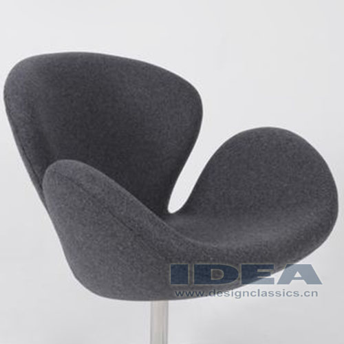 Swan Chair Grey Fabric