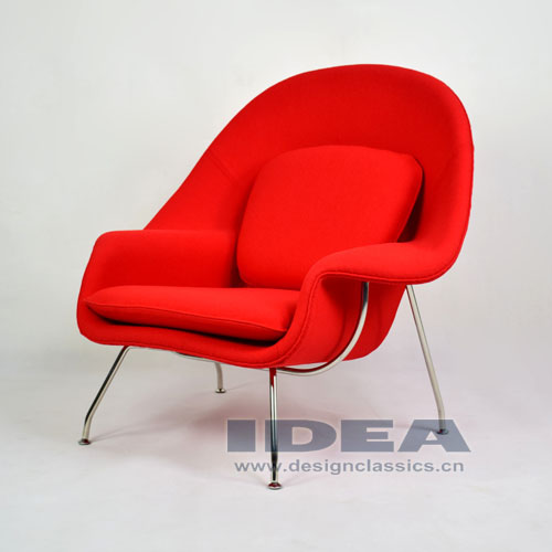 Womb Chair Red Fabric