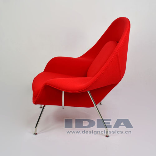 Womb Chair Red Fabric