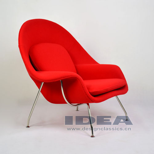 Womb Chair Red Fabric