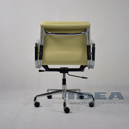 Eames Low Back Softpad Chair Cream White Leather