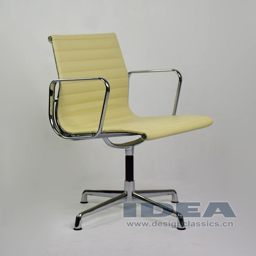 Charles And Ray Eames Office Chair Cream White Leather