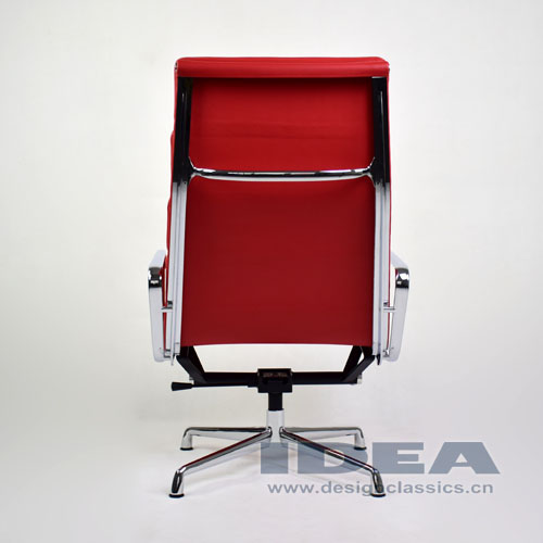 Eames Management Lounge Chair Red Leather
